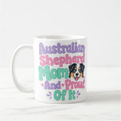 Australian Shepherd Mutter und stolz darauf Kaffeetasse (Links)