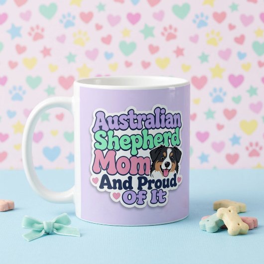 Australian Shepherd Mutter und stolz darauf Kaffeetasse