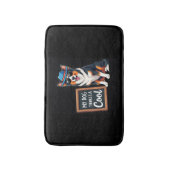 Australian Shepherd My Dog Thinks I'm Cool For Dog Badematte (Vorderseite Vertikal)