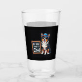 Australian Shepherd My Dog Thinks I'm Cool For Dog Glas (Vorderseite)