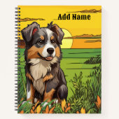 Australian Shepherd Notizblock (Vorderseite)