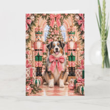 Australian Shepherd Nussknacker Weihnachtskarte