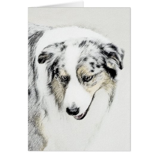 Australian Shepherd Painting - Original Dog Art (Vorne)