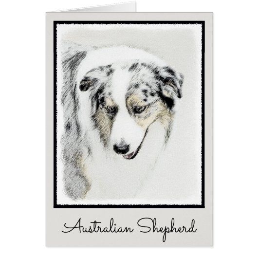 Australian Shepherd Painting - Original Dog Art (Vorne)