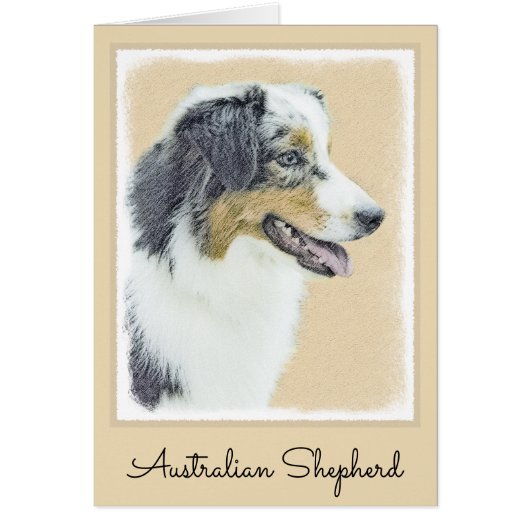Australian Shepherd Painting - Original Dog Art (Vorne)