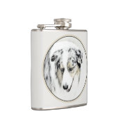 Australian Shepherd Painting - Original Dog Art Flachmann (Rechts)