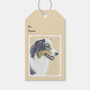Australian Shepherd Painting - Original Dog Art Geschenkanhänger