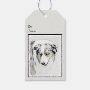 Australian Shepherd Painting - Original Dog Art Geschenkanhänger