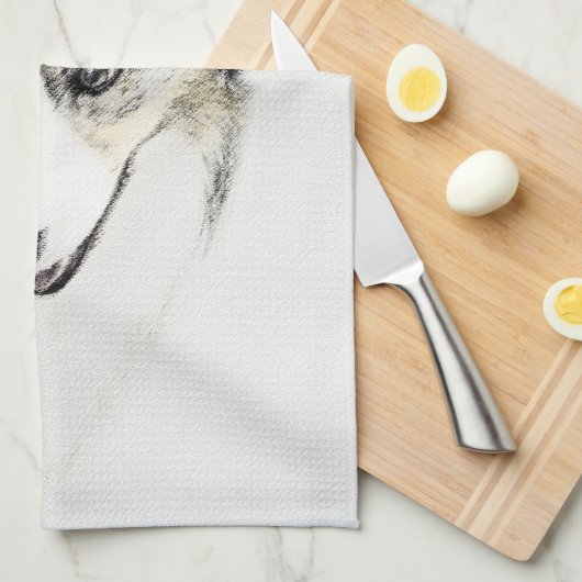 Australian Shepherd Painting - Original Dog Art Handtuch (Viertel Falte)