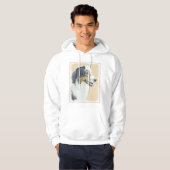 Australian Shepherd Painting - Original Dog Art Hoodie (Vorne ganz)