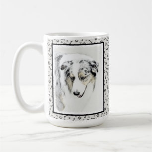 Australian Shepherd Painting - Original Dog Art Kaffeetasse