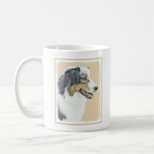 Australian Shepherd Painting - Original Dog Art Kaffeetasse