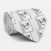 Australian Shepherd Painting - Original Dog Art Krawatte (Gerollt)