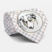 Australian Shepherd Painting - Original Dog Art Krawatte (Gerollt)