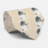 Australian Shepherd Painting - Original Dog Art Krawatte (Gerollt)