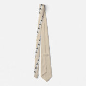 Australian Shepherd Painting - Original Dog Art Krawatte (Rückseite)