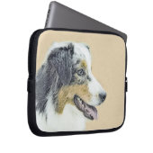 Australian Shepherd Painting - Original Dog Art Laptopschutzhülle (Vorne Rechts)