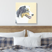 Australian Shepherd Painting - Original Dog Art Leinwanddruck (Insitu (Schlafzimmer))