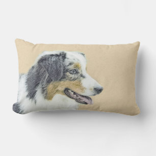 Australian Shepherd Painting - Original Dog Art Lendenkissen