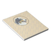 Australian Shepherd Painting - Original Dog Art Notizblock (angewinkelt)