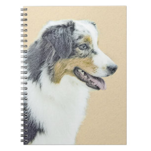 Australian Shepherd Painting - Original Dog Art Notizblock