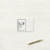 Australian Shepherd Painting - Original Dog Art Post-it Klebezettel (Auf Schreibtisch)