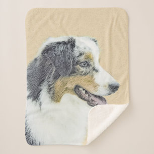 Australian Shepherd Painting - Original Dog Art Sherpadecke
