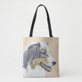 Australian Shepherd Painting - Original Dog Art Tasche (Vorderseite)