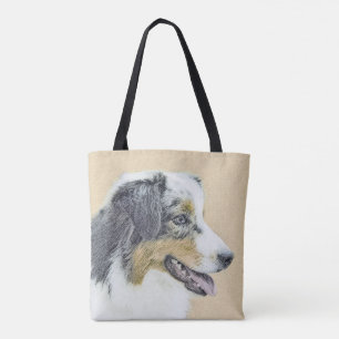 Australian Shepherd Painting - Original Dog Art Tasche