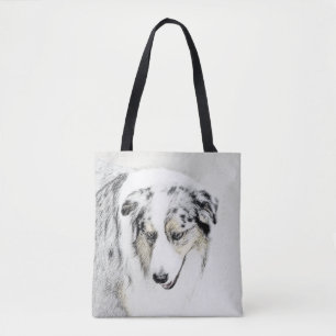 Australian Shepherd Painting - Original Dog Art Tasche