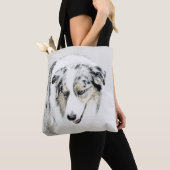 Australian Shepherd Painting - Original Dog Art Tasche (Von Nahem)