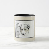 Australian Shepherd Painting - Original Dog Art Tasse (Zentrum)