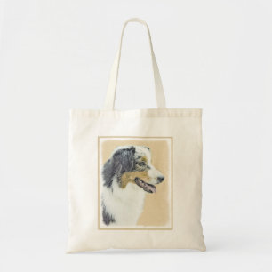 Australian Shepherd Painting - Original Dog Art Tragetasche