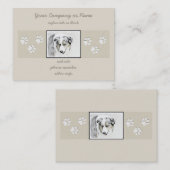 Australian Shepherd Painting - Original Dog Art Visitenkarte (Vorne/Hinten)