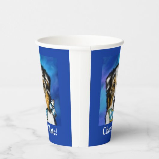 AUSTRALIAN SHEPHERD PAPPBECHER (Rechts)