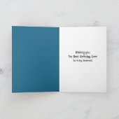 Australian Shepherd Pawprint Birthday Karte (Innenseite)