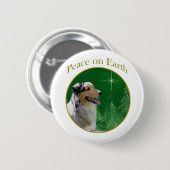 Australian Shepherd Peace Button (Vorne & Hinten)