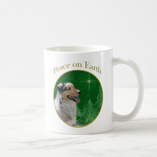Australian Shepherd Peace Kaffeetasse (Rechts)