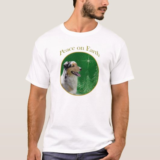 Australian Shepherd Peace T-Shirt (Vorderseite)