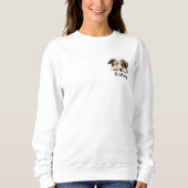 Australian Shepherd Peeking Personalisiert Sweatshirt (Vorderseite)