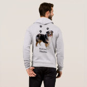 Australian Shepherd Personalisiert Hoodie (Schwarz voll)