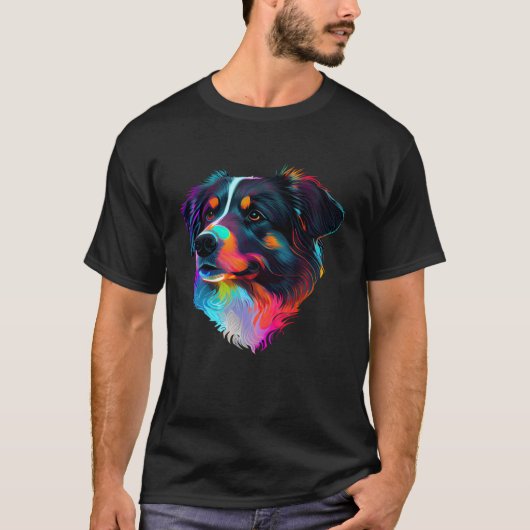 Australian Shepherd Pop Australian Shepherd T-Shirt (Vorderseite)