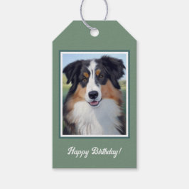 Australian Shepherd Portrait  -  Geschenkanhänger