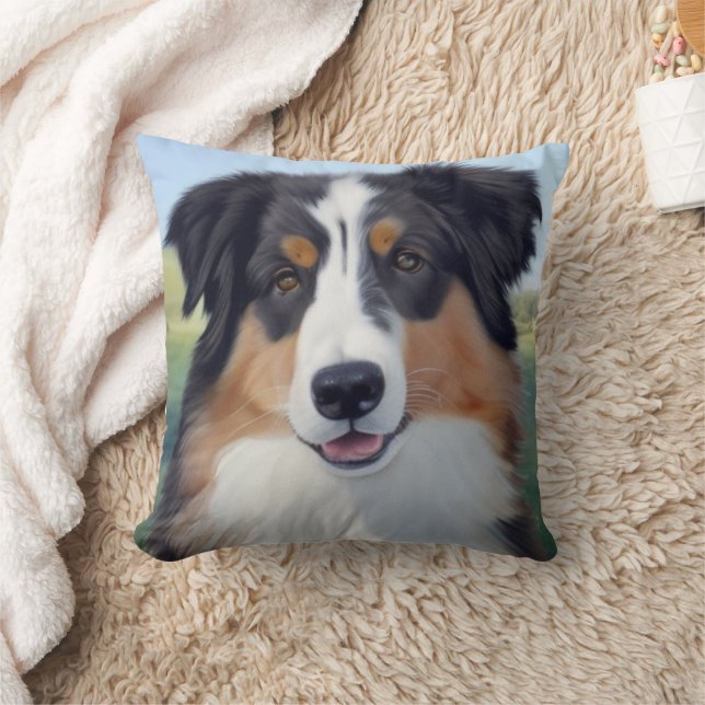 Australian Shepherd Portrait  -  Kissen (Decke)