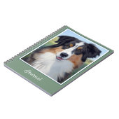 Australian Shepherd Portrait  -  Notizblock (Linke Seite)