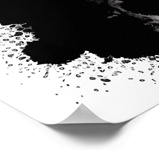 Australian Shepherd Portrait Poster (Ecke)