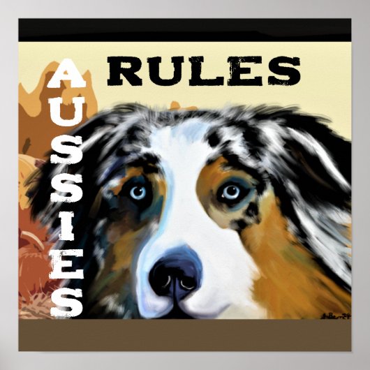 AUSTRALIAN SHEPHERD POSTER (Vorne)