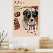AUSTRALIAN SHEPHERD POSTER (Küche)