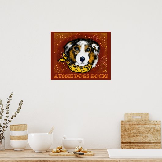 AUSTRALIAN SHEPHERD POSTER (Küche)