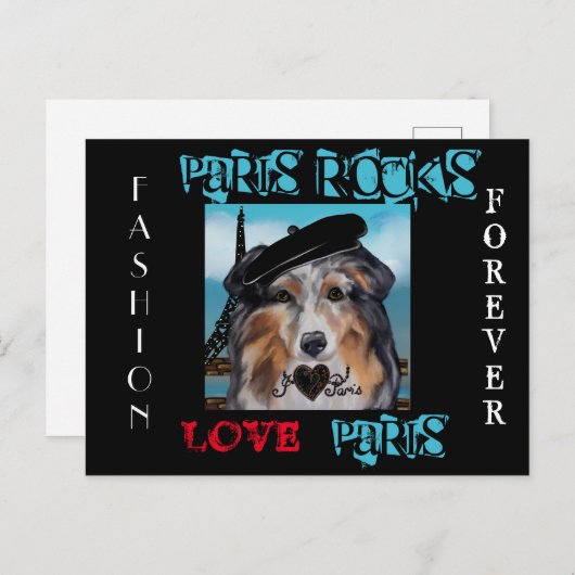 AUSTRALIAN SHEPHERD POSTKARTE (Vorne/Hinten)